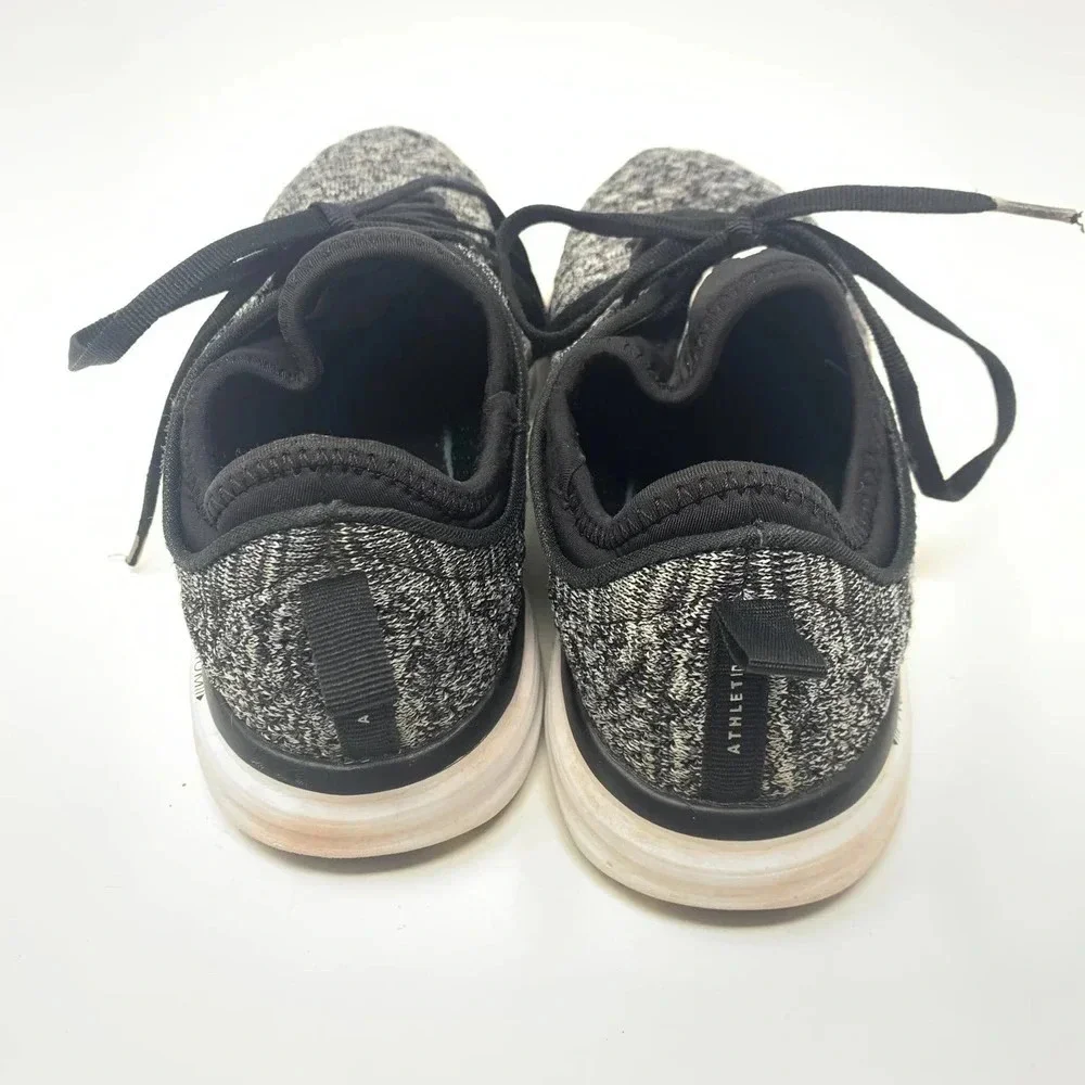 APL TechLoom Phantom Sneakers Shoes Lace-Up Melange Knit Black Gray‎ Size US 8